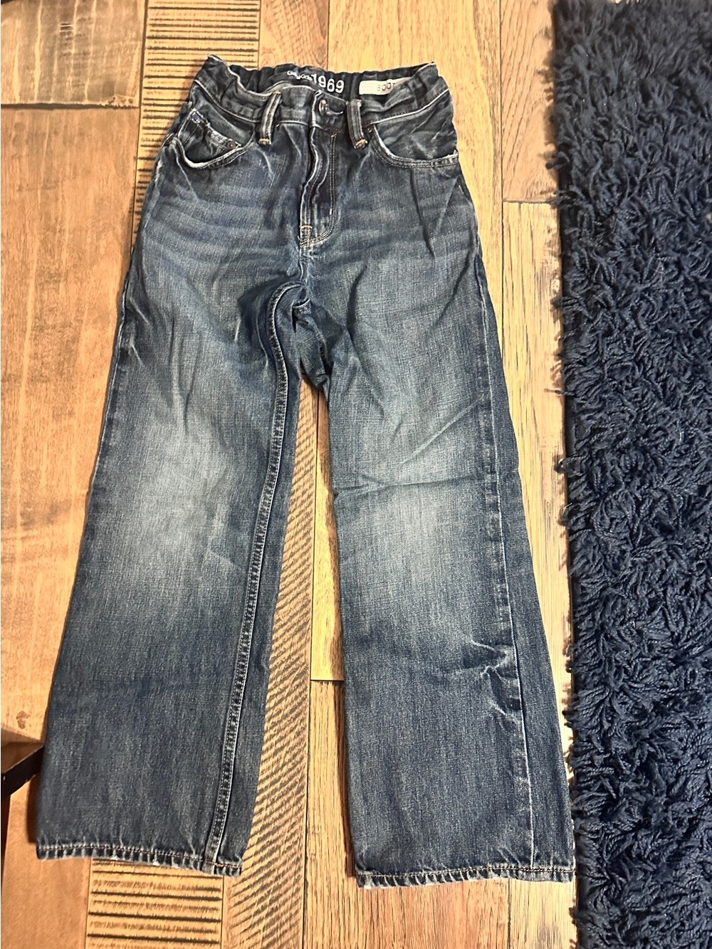 Boys’ Dark Blue Straight-Leg Jeans